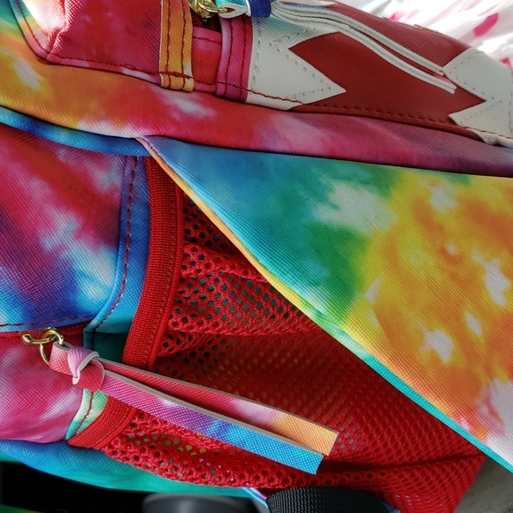 Tie Dye Shark Unicorn Backpack - Picture 7 of 10